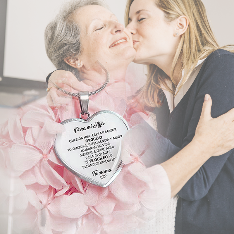 Collar Corazón Con Dedicatoria Para Hija