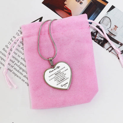 Collar Corazón con Dedicatoria para Hija (LIQUIDACIÓN)