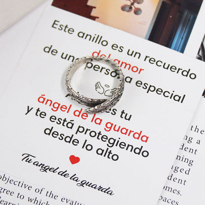 Anillo Ángel De La Guarda + Dedicatoria